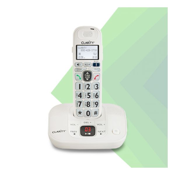 Clarity D714 40dB Cordless Phone with Answering Machine Canadian